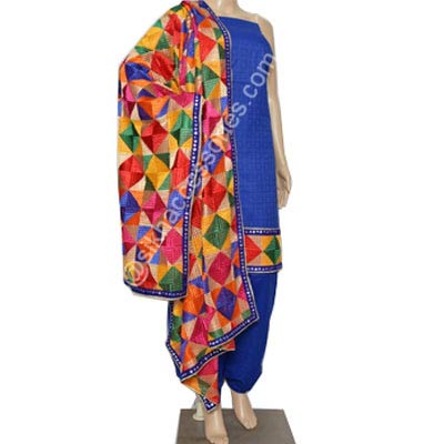 Punjabi phulkari sale suits online