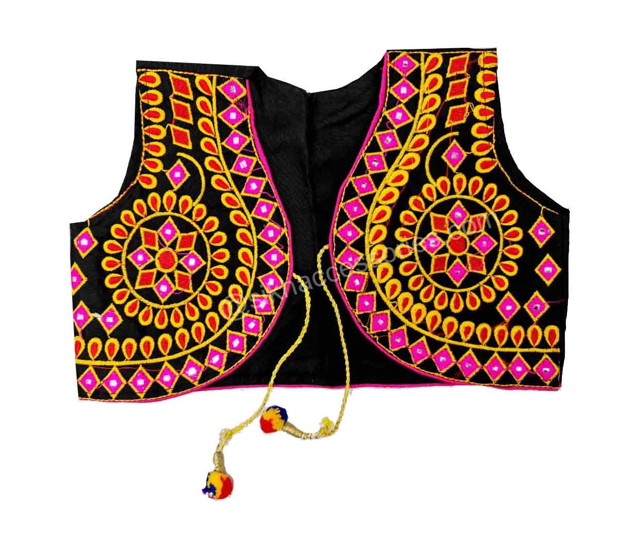 Buy Black Phulkari Jacket Online Product ID: 0012