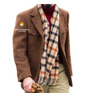 Buy Tweed Wool Fabric 4 Pocket Jacket Online