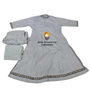 Buy Light Grey Chola Embroidery With Pajami Online