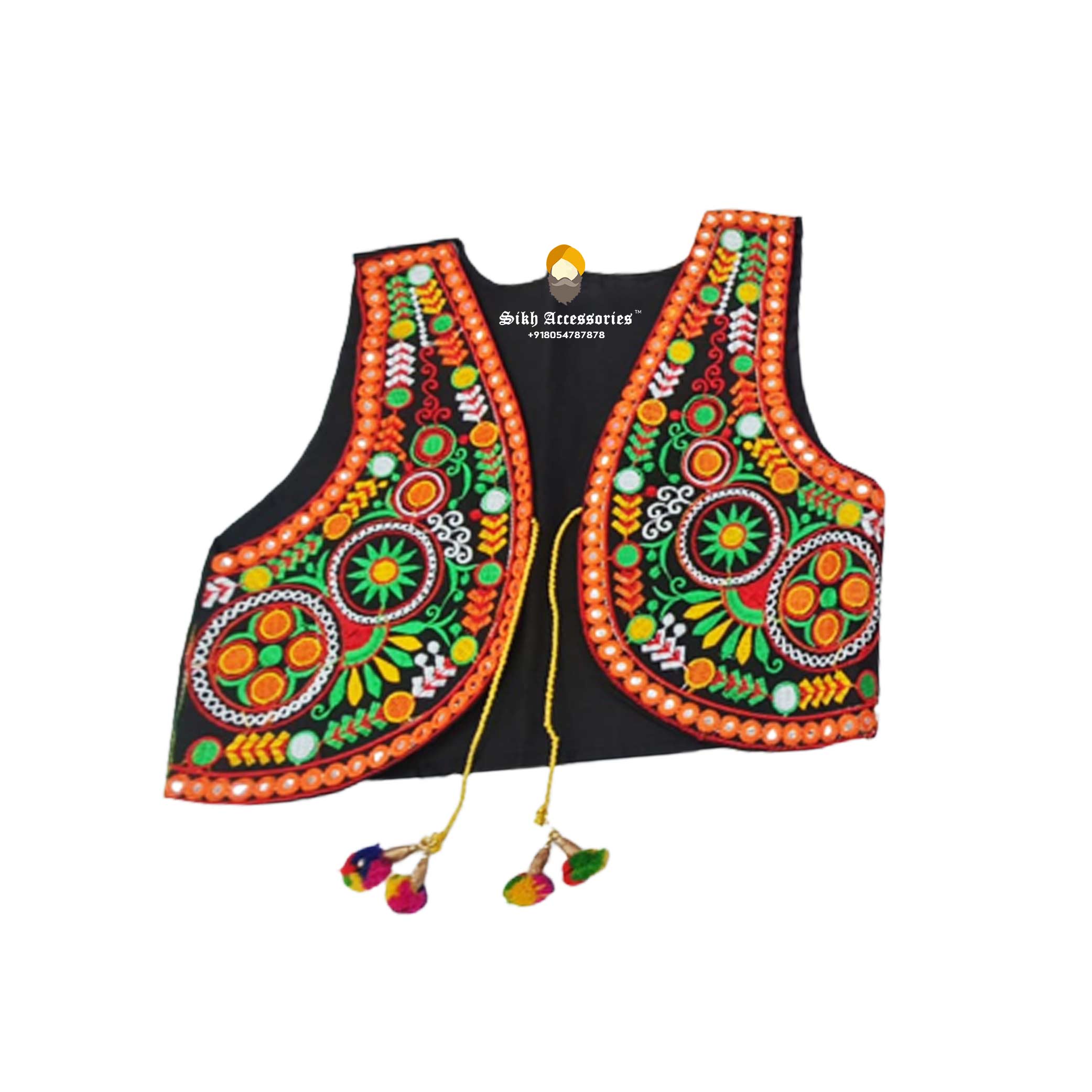 Multicoloured Sheesha Phulkari  Amazel Designs