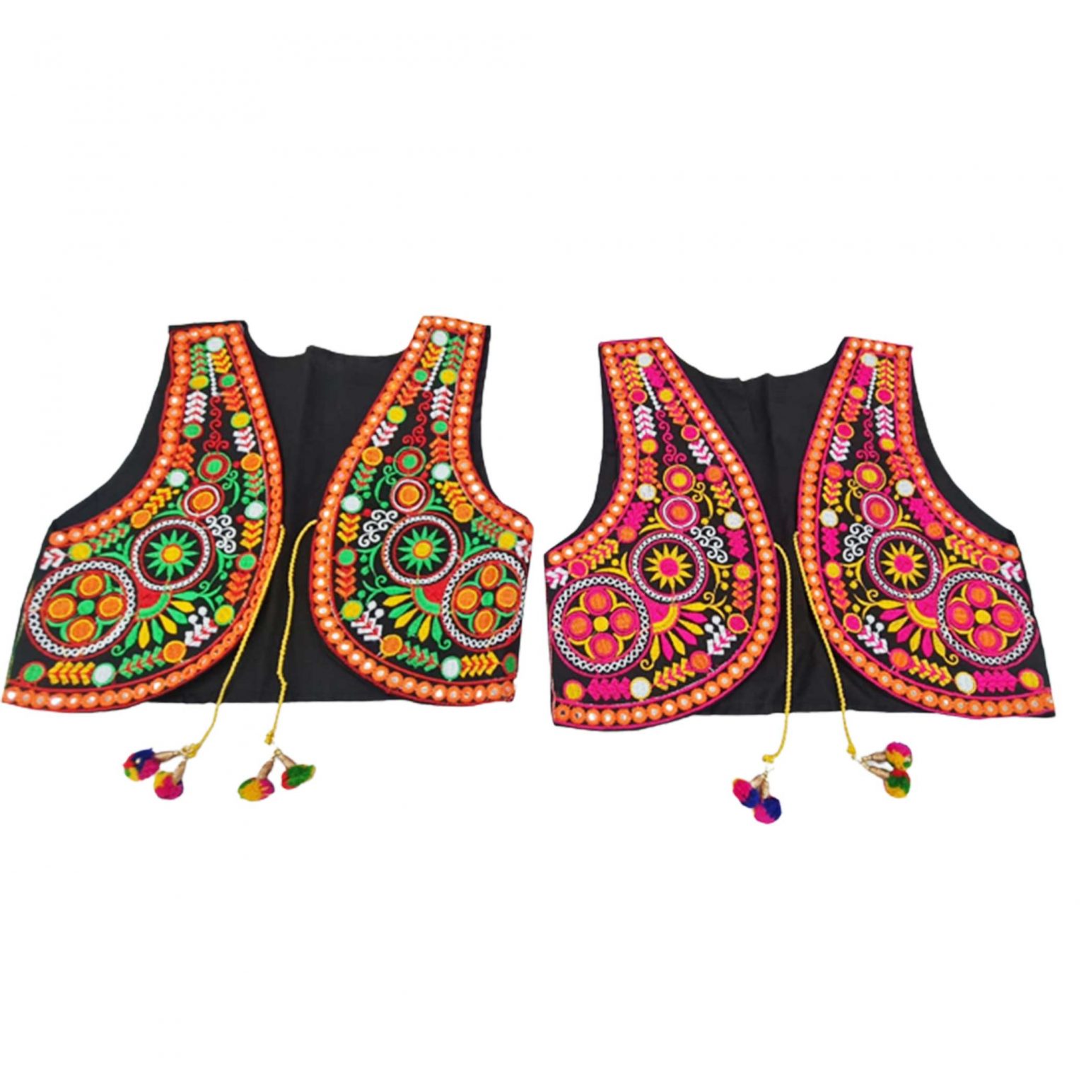 Buy Phulkari Jacket Floral Design Work Online Product ID: 0014