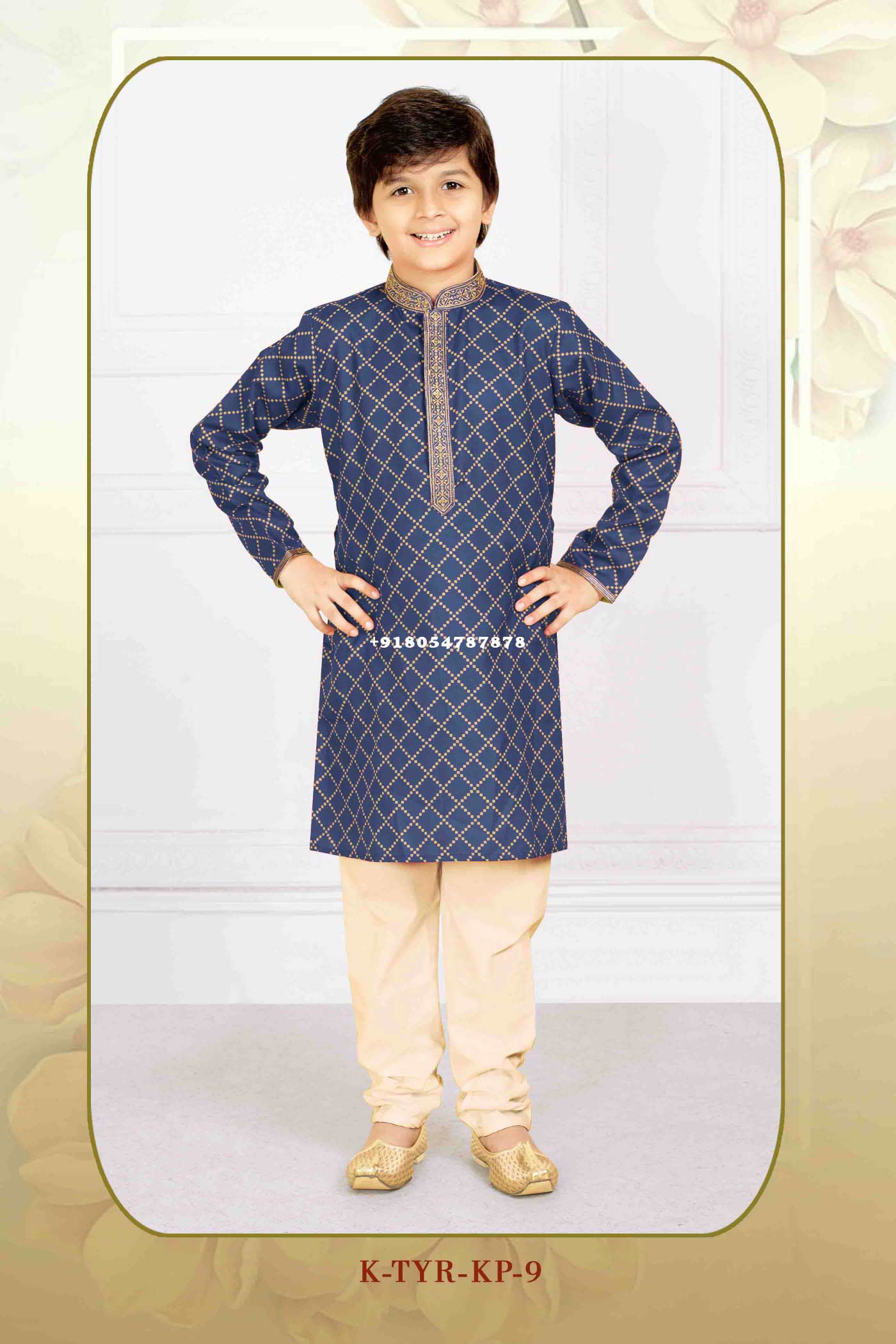 Buy Kids Blue Kurta Pajama Online