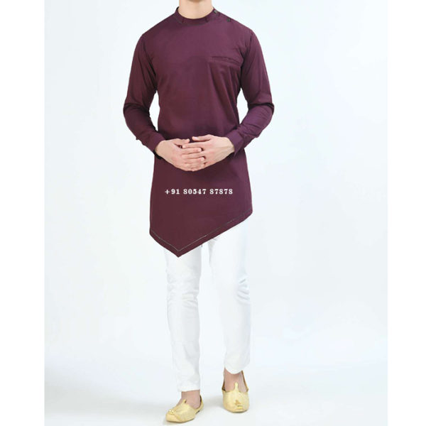 Buy Punjabi Kurta Pajama Ban Collar Online