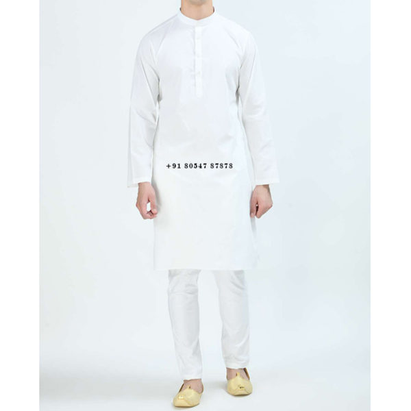 Buy Punjabi Kurta Pajama Ban Collar Online