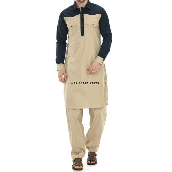 Buy Pathani Kurta Pajama With Shirt Collar Online