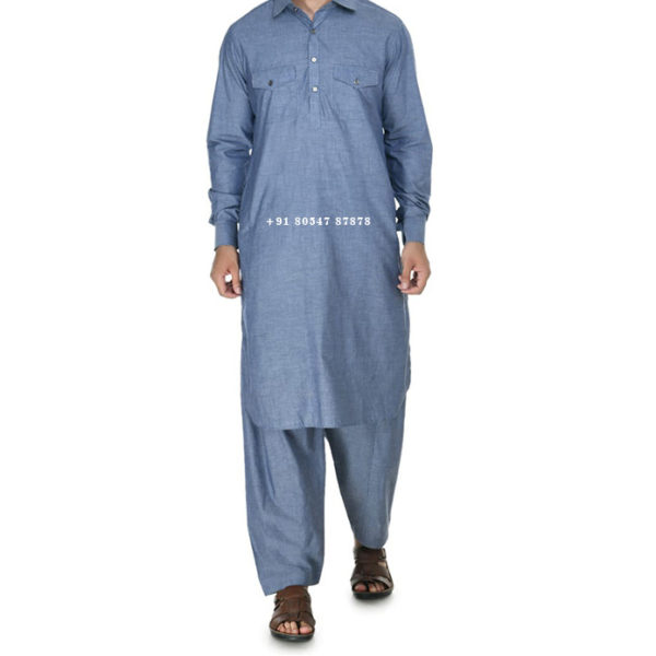 Buy Pathani Kurta Pajama With Shirt Collar Online