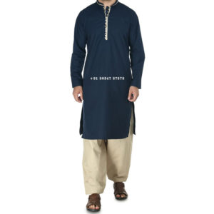 Buy Punjabi Kurta Pajama Ban Collar Online