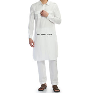 Buy Pathani Kurta Pajama With Shirt Collar Online