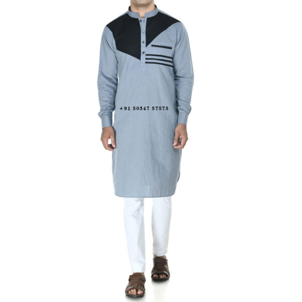 Buy Punjabi Kurta Pajama Ban Collar Online