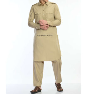 Buy Pathani Kurta Pajama With Shirt Collar Online