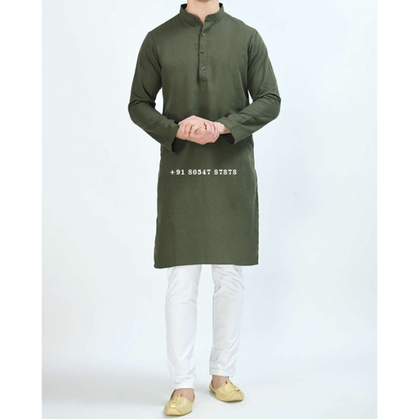 Buy Punjabi Kurta Pajama Ban Collar Online