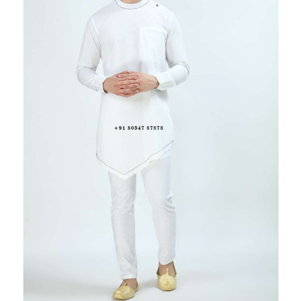 Buy Punjabi Kurta Pajama Ban Collar Online