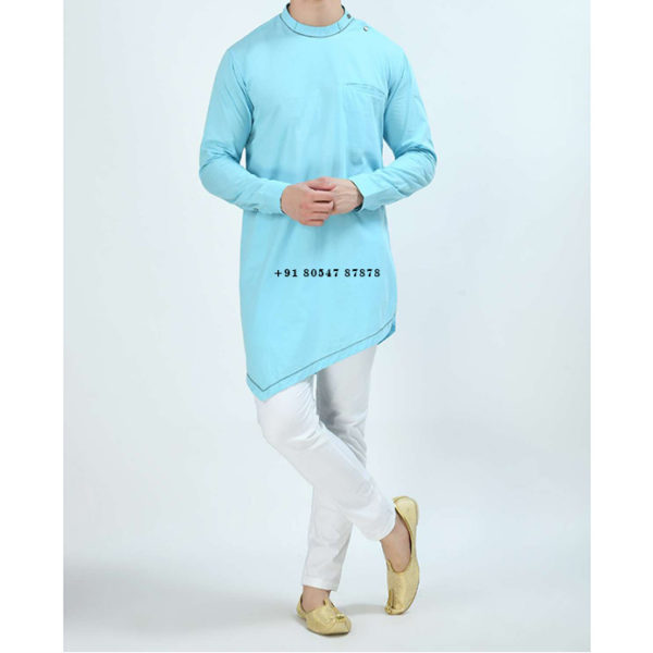 Buy Punjabi Kurta Pajama Ban Collar Online