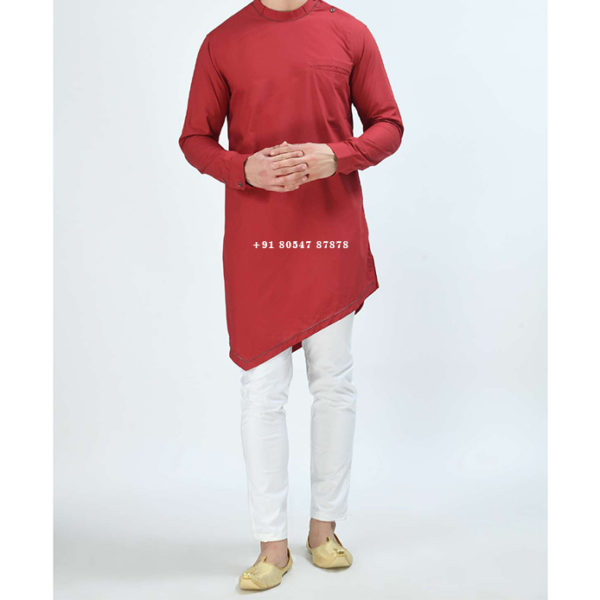 Buy Punjabi Kurta Pajama Ban Collar Online