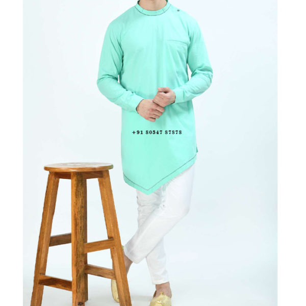 Buy Punjabi Kurta Pajama Ban Collar Online