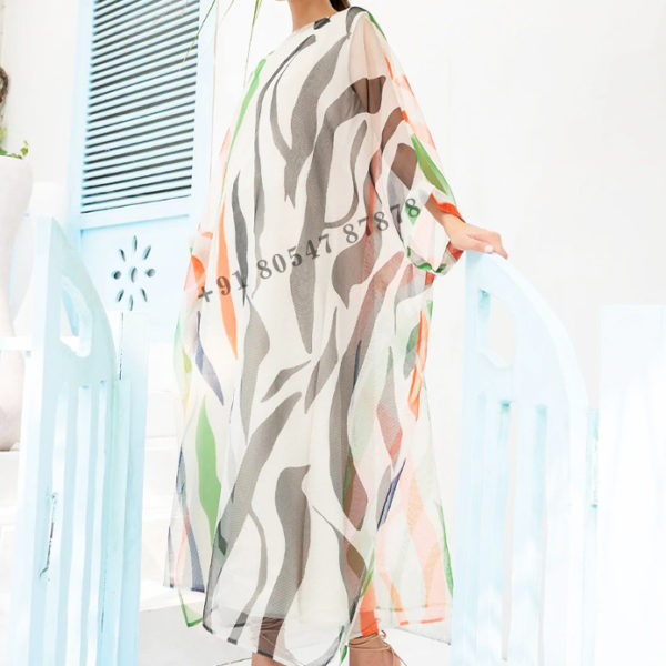 Georgette With Soft Cotton Kaftan