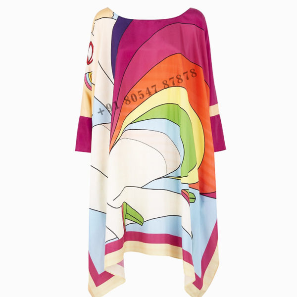 Soft Silk Crepe Kaftan