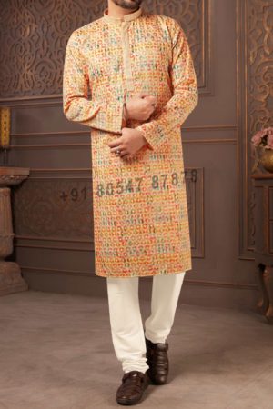 Buy Cotton Designer Printed Kurta Pajama Online
