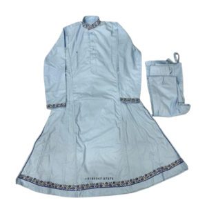 Sky Blue Chola With Embroidery Work