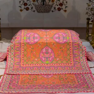 Orange & Pink Color Rumala Sahib Gulnar Theme-1