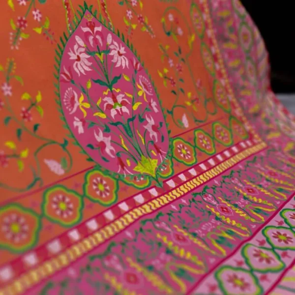 Orange & Pink Color Rumala Sahib Gulnar Theme-8