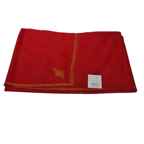 Pashmina Men's Lohi/Shawl with Embroidery Red