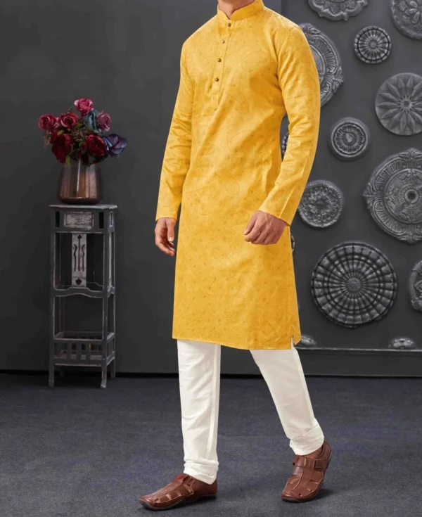 Yellow Kurta Pajama for Men