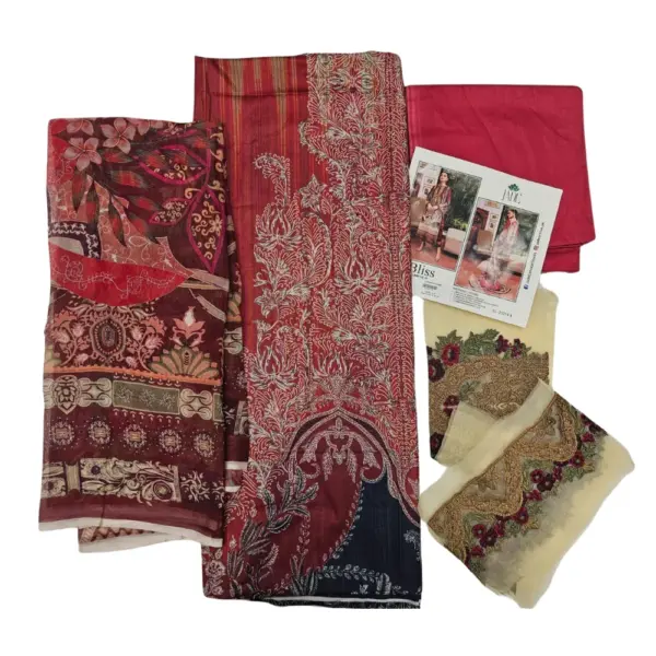 Red Digital Printed Pakistani Suit (Jade)