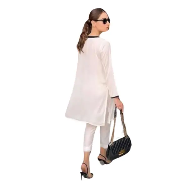 Chic White Ethereal Ensemble Versatile Casual to Party Set