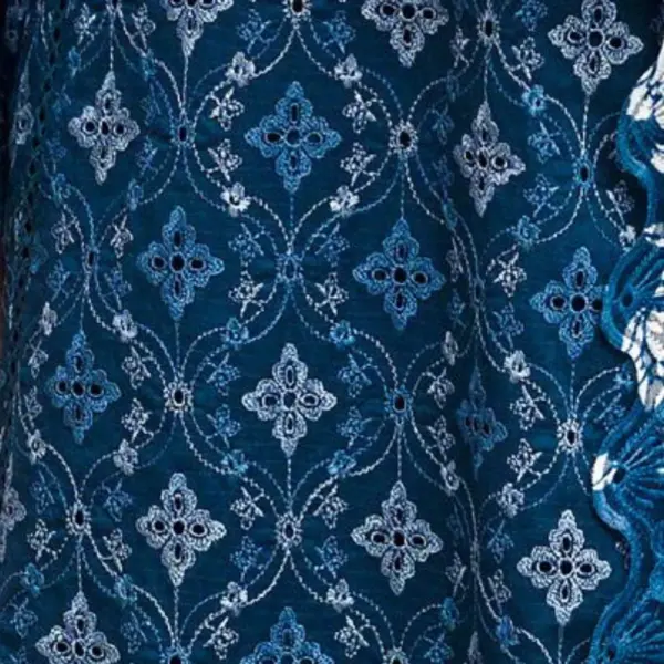 Ferozi Blue Chikankari Lawn Suit (Adan Libas)