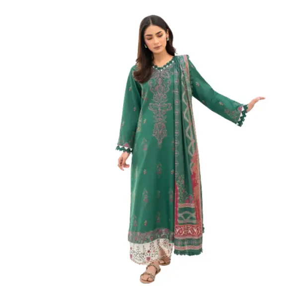 Green Shezlin Chikankari Pakistani Suit (Eshaal)