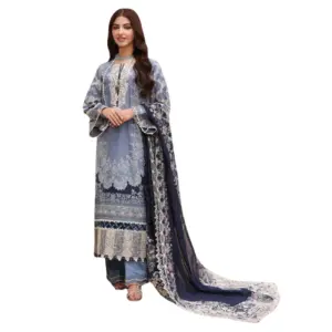 Grey Kahf Embroidered Lawn Suit (Maya)