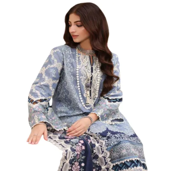 Grey Kahf Embroidered Lawn Suit (Maya)