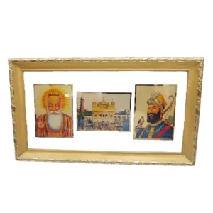 Guru Nanak dev ji , Guru Gobind Singh ji and Golden Temple framed picture