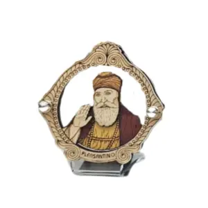 Guru Nanak dev ji Idol For Car Dashboard (Diamond shape)