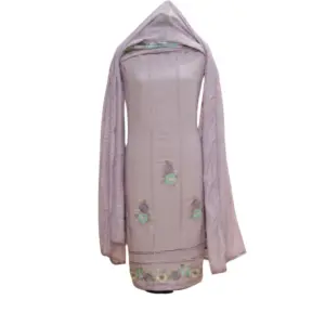 Lavender Cambric Cotton suit Ramtex with Pure Duapatta