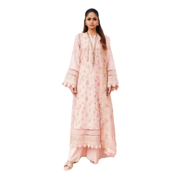 Light Pink Chikankari Lawn Suit (Adan Libas)