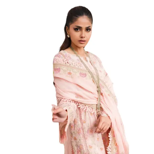 Light Pink Chikankari Lawn Suit (Adan Libas)