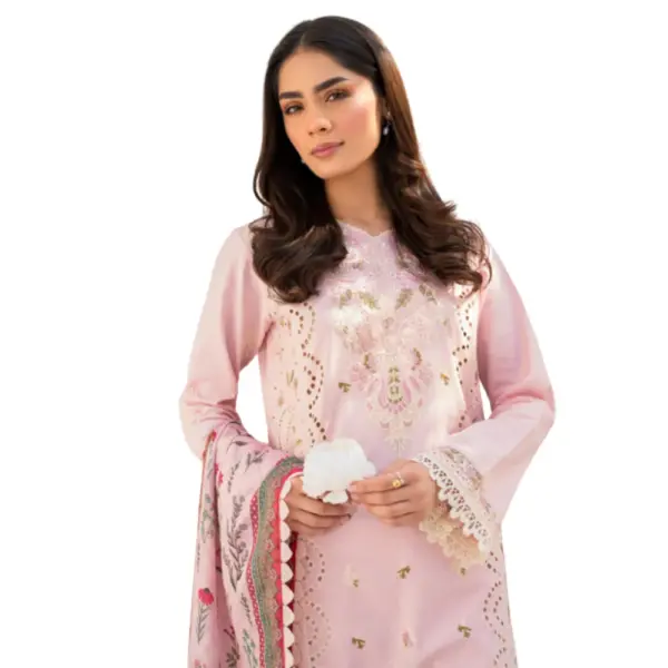 Light Pink Shezlin Chikankari Pakistani Suit (Elaf)