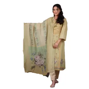 Muslin Suit with Pure dupatta