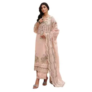 Pink Kahf Embroidered Lawn Suit (Nora)