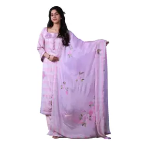 Pink Air cool Base suit with Pure Dupatta Ramtex