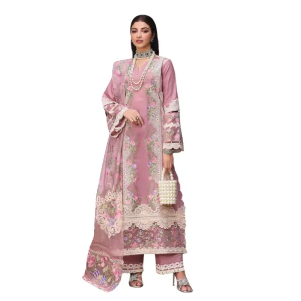 Pink Kahf Embroidered Lawn Suit (Sassi)