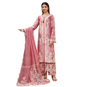 Pink Kahf Embroidered Lawn Suit (Zeb)