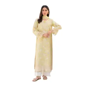 Yellow Shezlin Chikankari Pakistani Suit (SOHA)