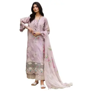 levender Kahf Embroidered Lawn Suit (Elaya)