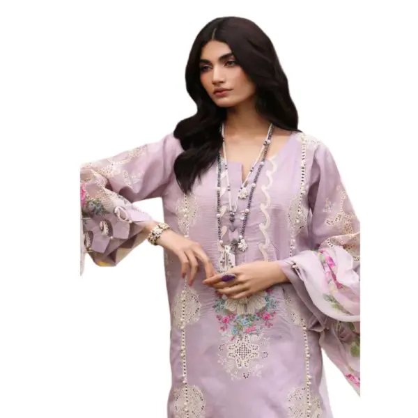 levender Kahf Embroidered Lawn Suit (Elaya)