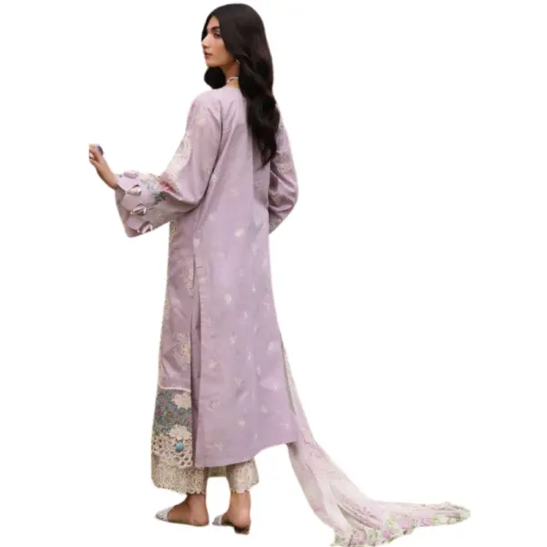 levender Kahf Embroidered Lawn Suit (Elaya)