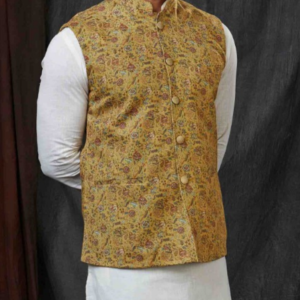 The Kaivalya Nehru Jacket - Yellow